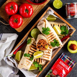 przepis Burrito z wołowiną, czarną fasolą i chipotle Casa de Mexico Łukasz Majchrowski Food Squer